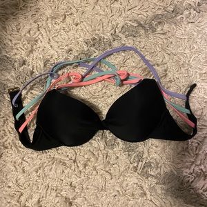 Push up strappy swim top